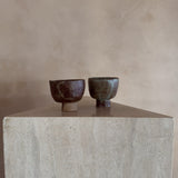 Footed Brutalist Studio Ceramic Cup