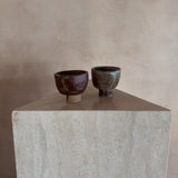 Footed Brutalist Studio Ceramic Cup