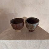 Footed Brutalist Studio Ceramic Cup