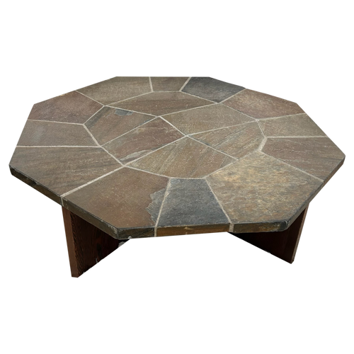 Octagonal Tile Top Coffee Table