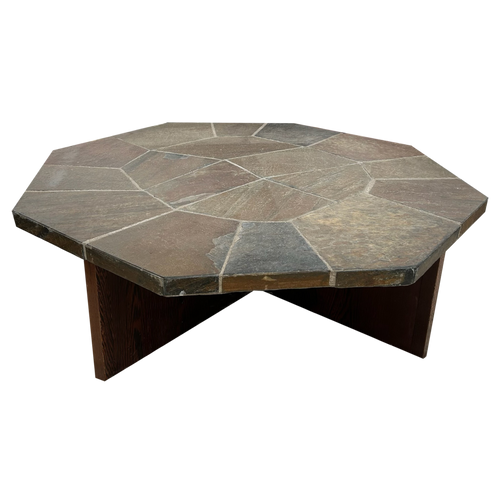 Octagonal Tile Top Coffee Table