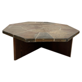 Octagonal Tile Top Coffee Table