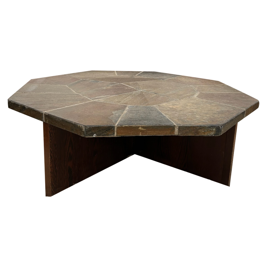Octagonal Tile Top Coffee Table