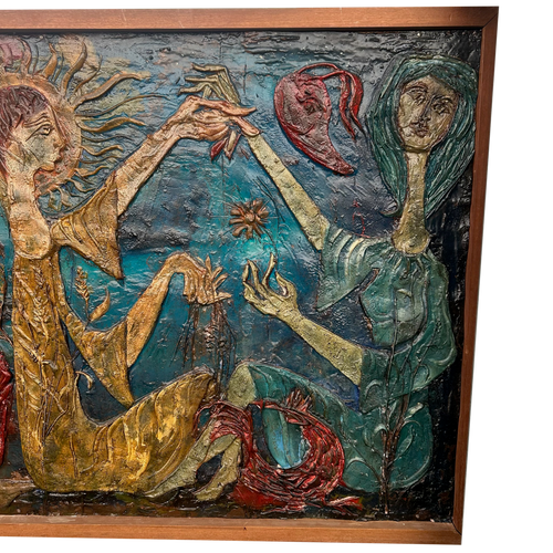 Vintage French Figurative Artwork