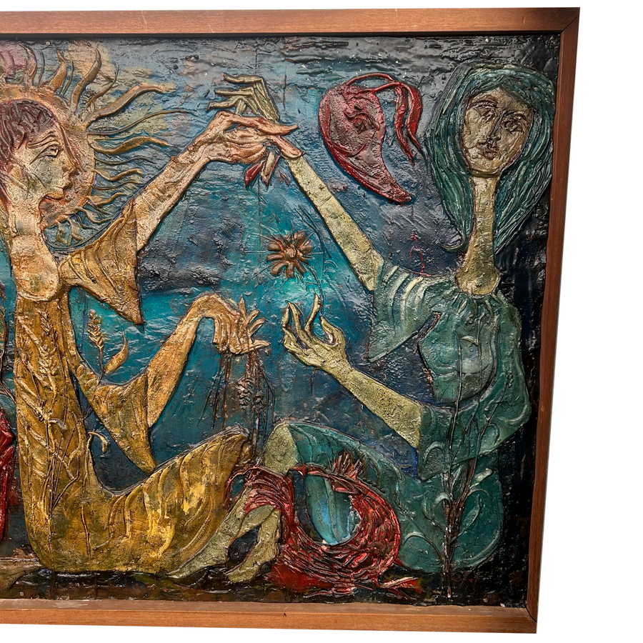 Vintage French Figurative Artwork