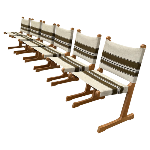 Set of 6 '594' Dining Chairs by Adrian & Ditte Heath for France & Søn, 1960s