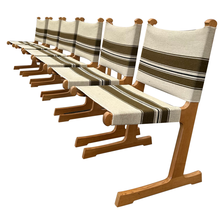 Set of 6 '594' Dining Chairs by Adrian & Ditte Heath for France & Søn, 1960s