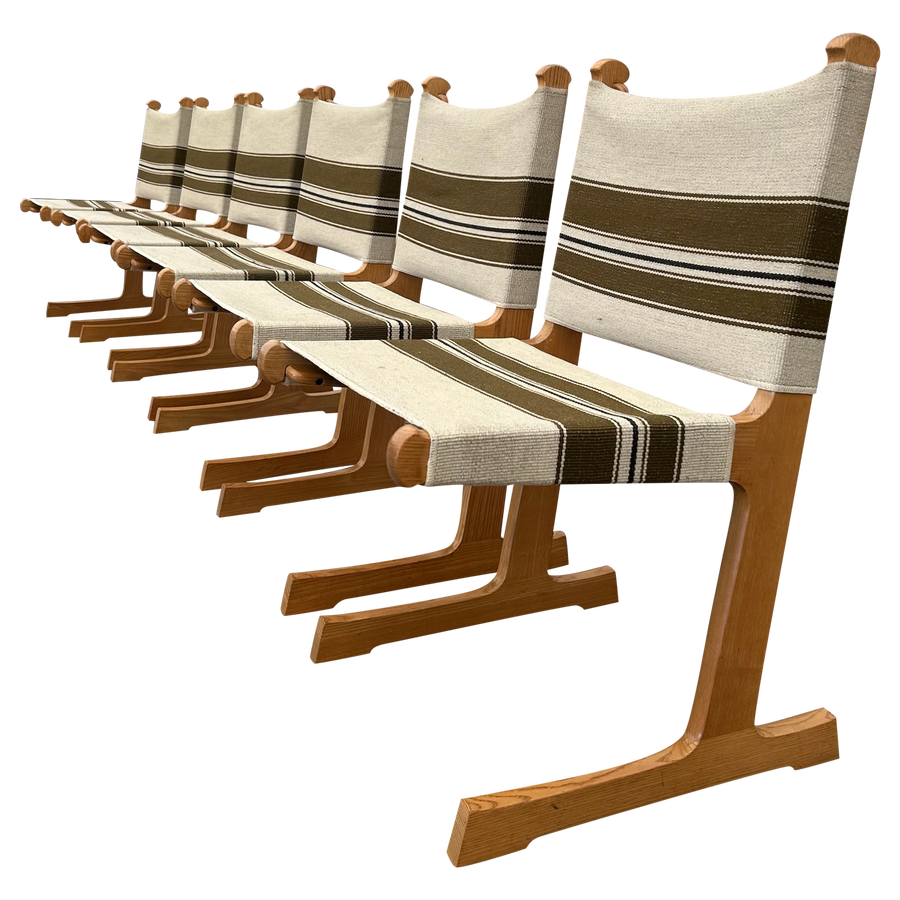 Set of 6 '594' Dining Chairs by Adrian & Ditte Heath for France & Søn, 1960s