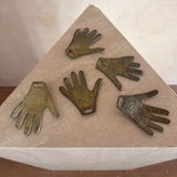 Hammered Brass Hand Object