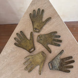 Hammered Brass Hand Object