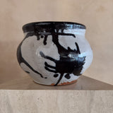 Rounded Glazed Ceramic Vessel