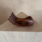 Medium Wooden Open Palm Sculpture