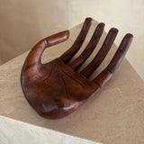 Medium Wooden Open Palm Sculpture