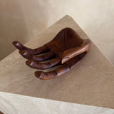 Medium Wooden Open Palm Sculpture