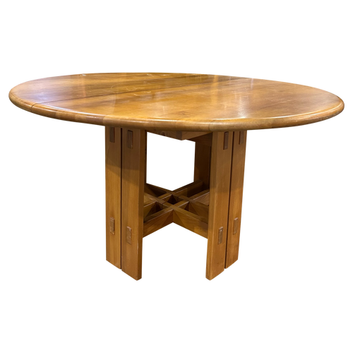 Maison Regain Solid Elm Round Dining Table
