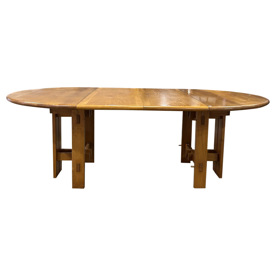 Maison Regain Solid Elm Round Dining Table