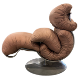 Sculptural Postmodern Lounge Chair, Saporiti, 1970s