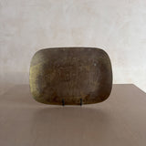 Brass Tray with Etched Faces