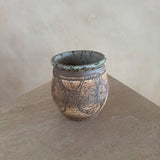 Carved Studio Ceramic Cup