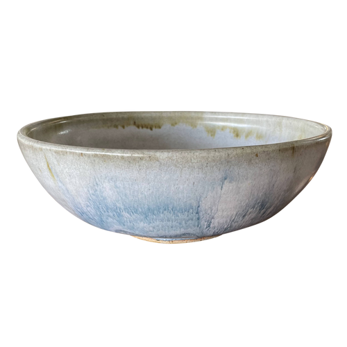 Blue Accented Ceramic Bowl