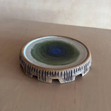 Green and Blue Studio Ceramic Cheese Plate
