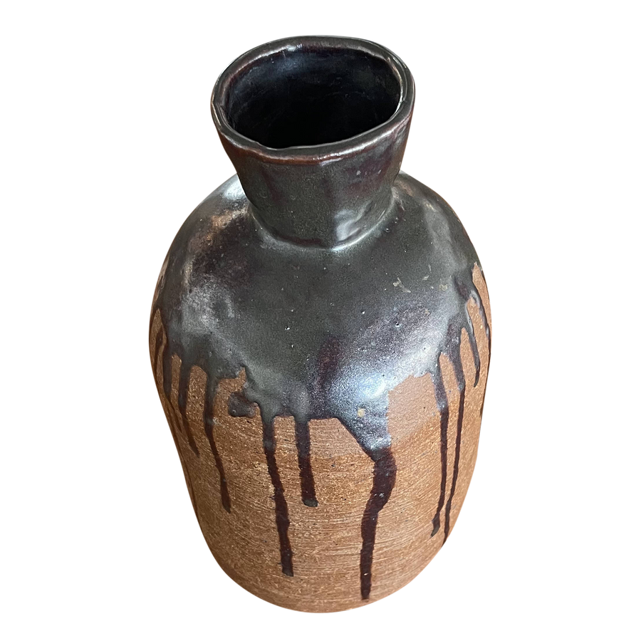 Drip Glaze Ceramic Vessel