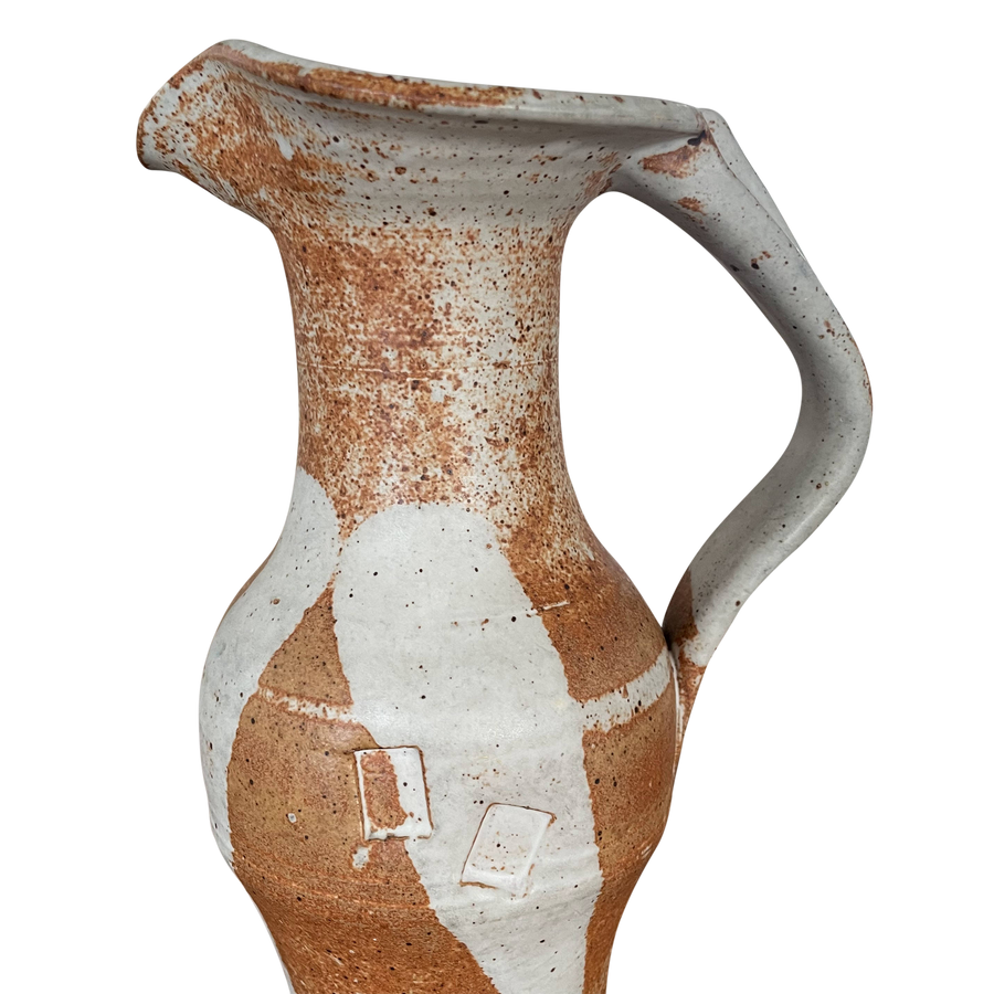 Terra Cotta Stamped Pitcher