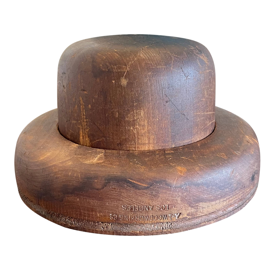 Sculptural Wood Hat Mold