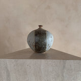 Rounded Studio Ceramic Vase with Striped Detail