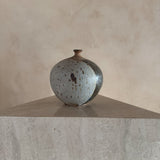 Rounded Studio Ceramic Vase with Striped Detail