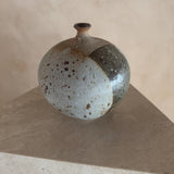 Rounded Studio Ceramic Vase with Striped Detail