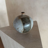Rounded Studio Ceramic Vase with Striped Detail