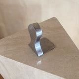 Single Rounded Chrome Bookend