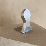 Single Rounded Chrome Bookend