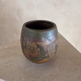 Small Mottled Earth Studio Ceramic Vase