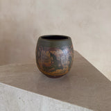 Small Mottled Earth Studio Ceramic Vase