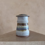 Periwinkle Drip Studio Ceramic Canister