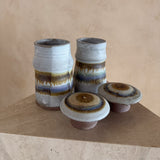 Periwinkle Drip Studio Ceramic Canister