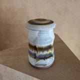 Periwinkle Drip Studio Ceramic Canister