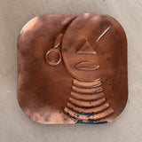 Modernist Copper Tray by Rebajes