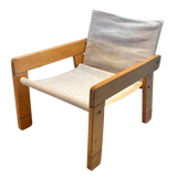 Wood Frame Canvas Chair