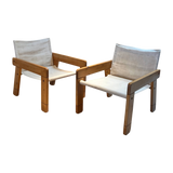 Wood Frame Canvas Chair