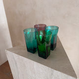 Set of 4 Jewel Toned Glasses