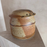 Abstract Lidded Studio Pottery Vessel