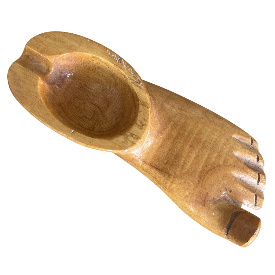 Wood Foot Ashtray