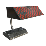 Red Checkered Desk Lamp