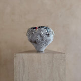 Crackle Glaze Ceramic Moon Jar by Natalya Seva
