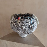 Crackle Glaze Ceramic Moon Jar by Natalya Seva