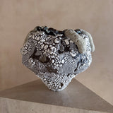 Crackle Glaze Ceramic Moon Jar by Natalya Seva