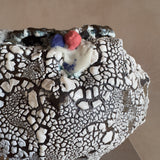Crackle Glaze Ceramic Moon Jar by Natalya Seva
